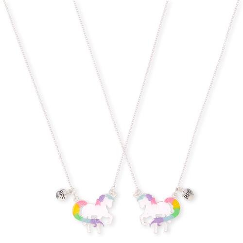 

Girls Glitter Unicorn Bff Necklace 2-Pack - Multi - The Children's Place