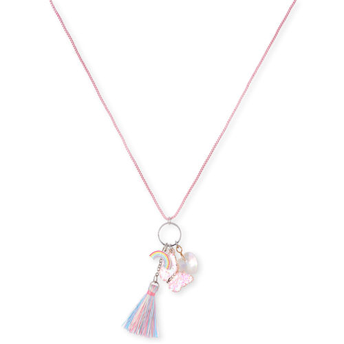 

Girls Rainbow Butterfly Charm Necklace - Multi - The Children's Place