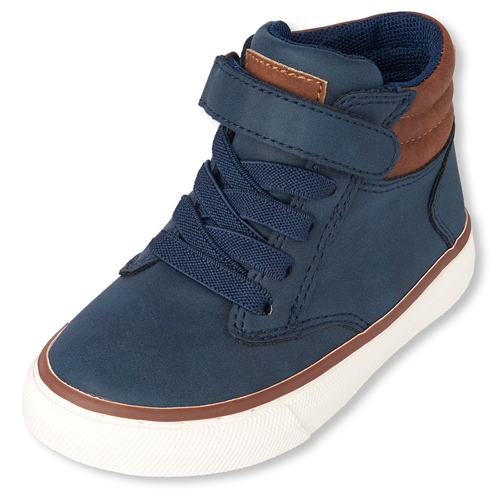 

s Toddler Boys Hi Top Sneakers - Blue - The Children's Place