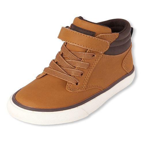 

s Toddler Boys Hi Top Sneakers - Tan - The Children's Place
