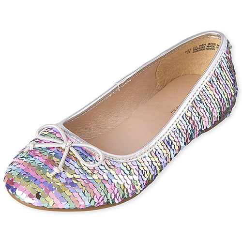 

Girls Flip Sequin Ballet Flats - Multi - The Children's Place