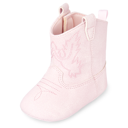 

Newborn Baby Cowboy Boots - Pink - The Children's Place