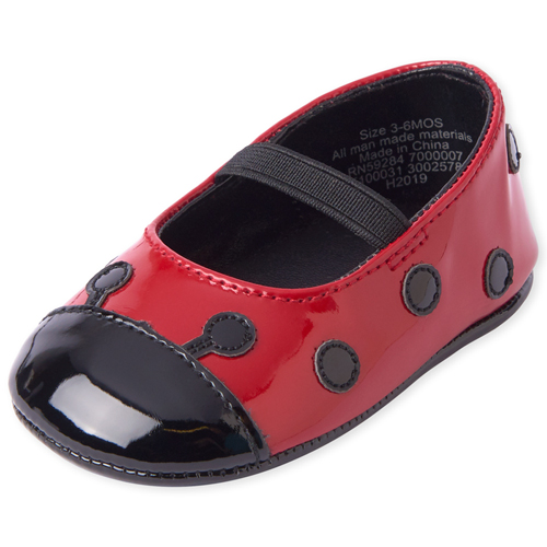 

Newborn Baby Ladybug Ballet Flats - Red - The Children's Place
