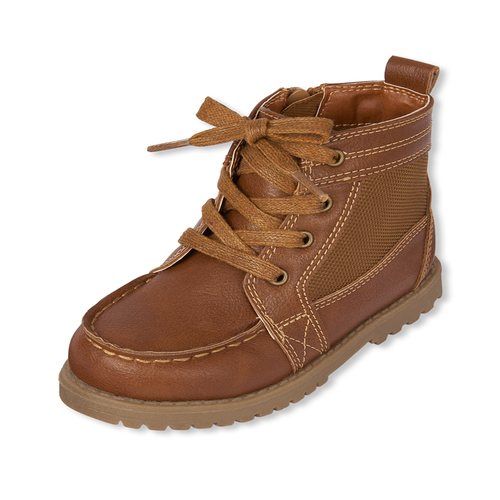 

Baby Boys Toddler Boys Lace Up Boots - Tan - The Children's Place