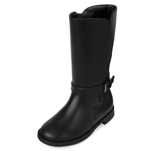

s Toddler Tall Boots - Black - The Children's Place