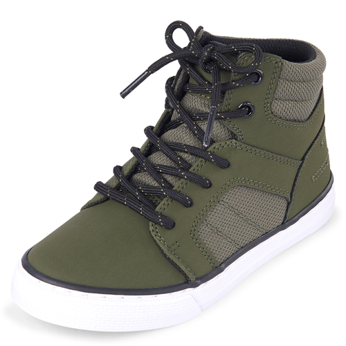 

Boys Boys Hi Top Sneakers - Green - The Children's Place