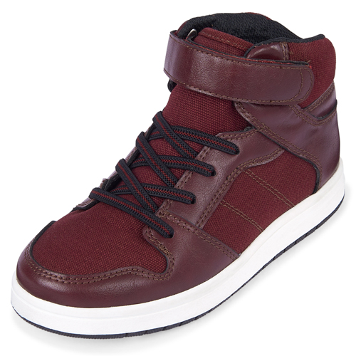 

Boys Boys Hi Top Sneakers - Red - The Children's Place