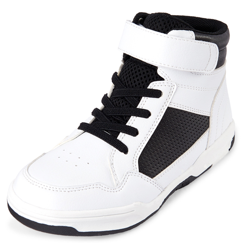 

s Boys Hi Top Sneakers - White - The Children's Place