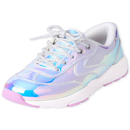 

s Holographic Sneakers - Metallic - The Children's Place