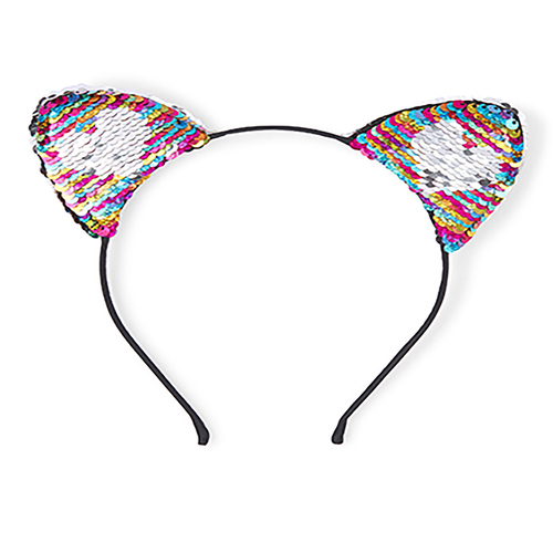 

Girls Flip Sequin Heart Cat Ears Headband - Multi - The Children's Place