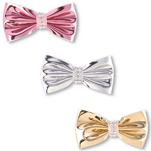 

Girls Metallic Bow Hair Clip 3-Pack - Multi - The Children's Place