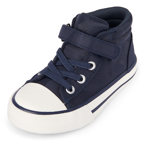 

s Toddler Boys Canvas Hi Top Sneakers - Blue - The Children's Place