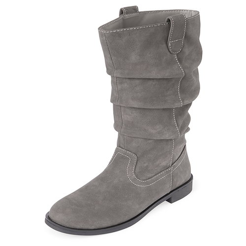 

Girls Slouch Boots - Gray - The Children's Place