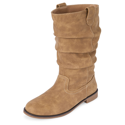 

Girls Slouch Boots - Tan - The Children's Place