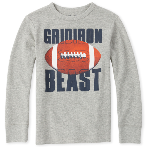 

s Boys Thermal Top - Gray - The Children's Place