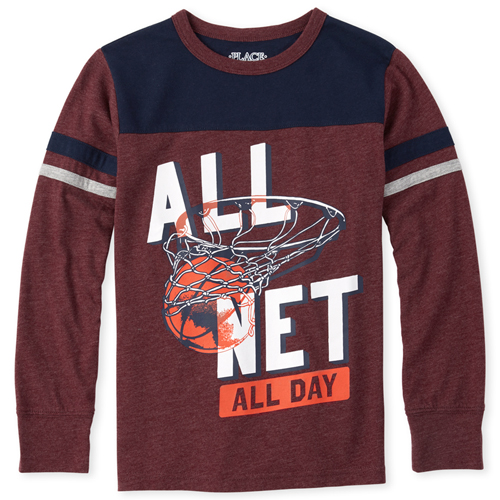 

s Boys Sports Football Top - Red - The Children's Place