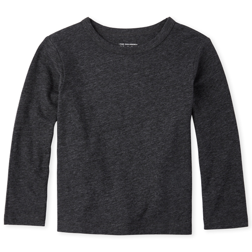 

s Baby And Toddler Boys Basic Layering Tee - Black T-Shirt - The Children's Place