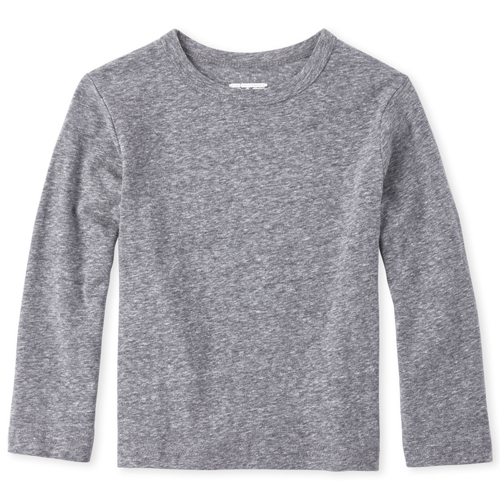 

s Baby And Toddler Boys Basic Layering Tee - Gray T-Shirt - The Children's Place