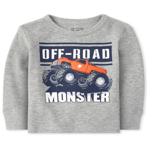 

s Baby And Toddler Boys Thermal Top - Gray - The Children's Place