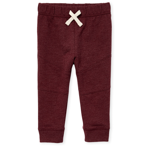 

Newborn Baby And Toddler Boys Active French Terry Moto Jogger Pants - Red - The Children's Place