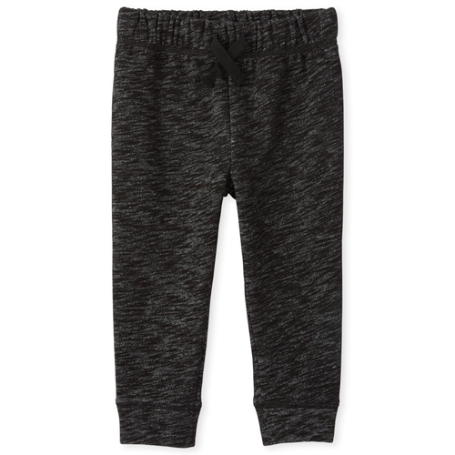 

s Baby And Toddler Boys Active Fleece Jogger Pants - Black - The Children's Place