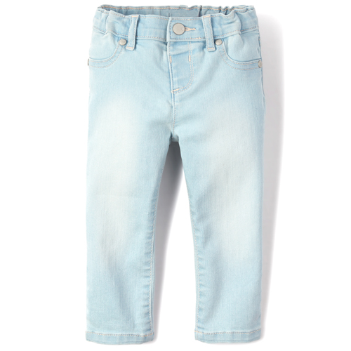 

Baby Girls Baby And Toddler Basic Jeggings - Denim - The Children's Place