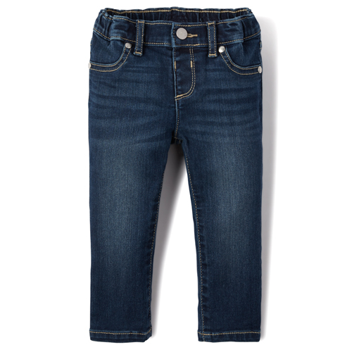 

Baby Girls Baby And Toddler Basic Jeggings - Denim - The Children's Place