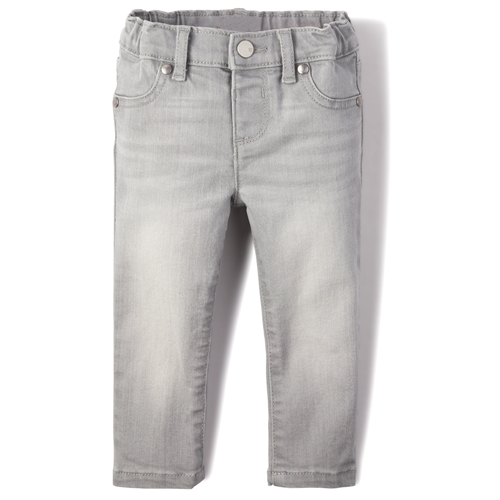 

Baby Girls Baby And Toddler Basic Jeggings - Denim - The Children's Place