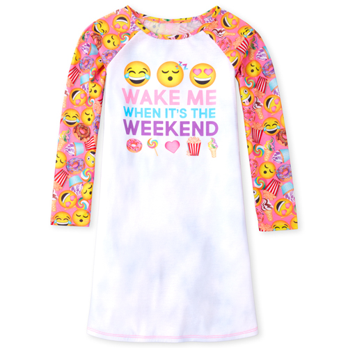 

s Emoji Nightgown - Pink - The Children's Place