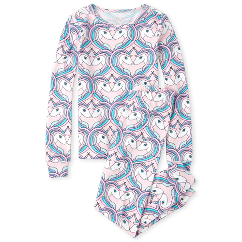 

s Unicorn Snug Fit Cotton Pajamas - Pink - The Children's Place