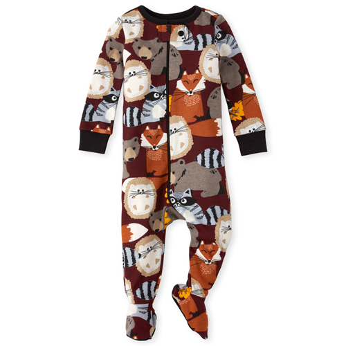 

s Baby And Toddler Boys Animal Snug Fit Cotton One Piece Pajamas - Red - The Children's Place
