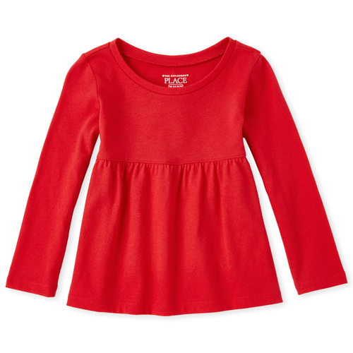 

s Baby And Toddler Top - Red - The Children's Place
