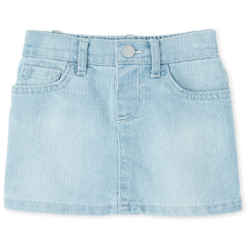 

Baby Girls Baby And Toddler Denim Skort - The Children's Place