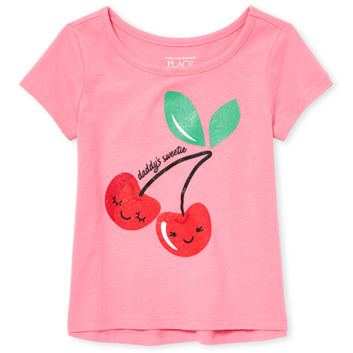 

s Baby And Toddler Glitter Top - Pink - The Children's Place