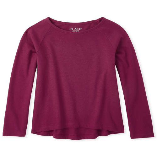

Girls Basic Layering Tee - Pink T-Shirt - The Children's Place
