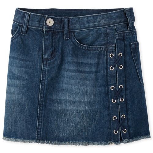 

s Lace Up Denim Skirt - The Children's Place