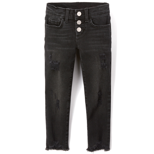 

Girls Distressed Denim Super Skinny Jeans - The Children's Place