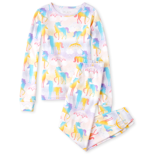 

s Unicorn Snug Fit Cotton Pajamas - Pink - The Children's Place