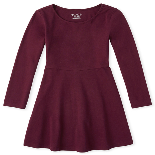 

Girls Skater Dress - Red - The Children's Place