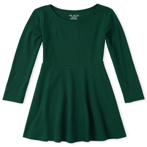

Girls Skater Dress - Green - The Children's Place