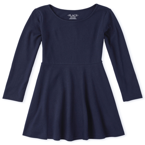 

Girls Skater Dress - Blue - The Children's Place