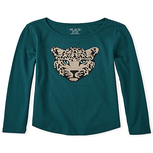 

Girls Flip Sequin Top - Green - The Children's Place