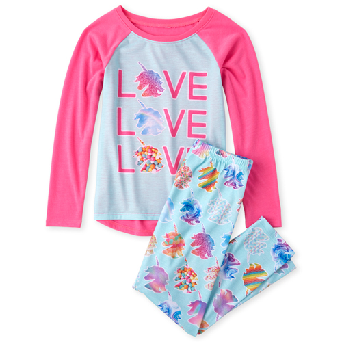 

s Love Unicorn Pajamas - Pink - The Children's Place