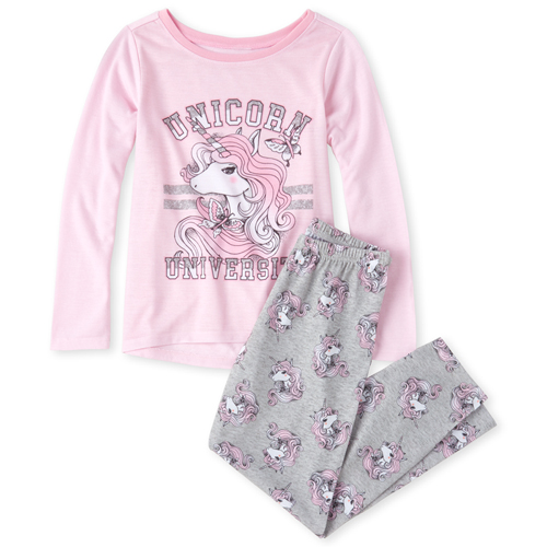 

s Unicorn University Pajamas - Pink - The Children's Place