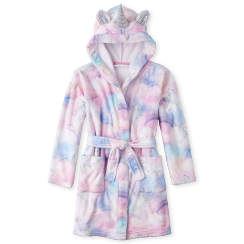 

s Unicorn Cloud Fleece Robe - Pink - The Children's Place