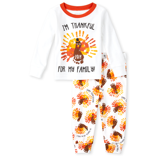 baby girl thanksgiving pajamas