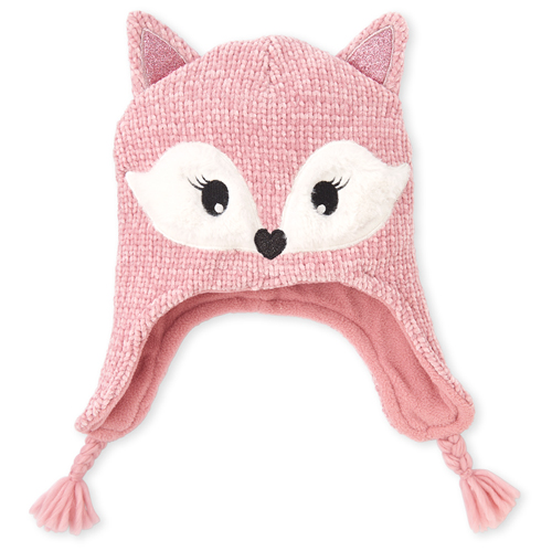 

Girls Fox Hat - Pink - The Children's Place