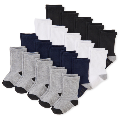 

s Toddler Boys Crew Socks 20-Pack - Multi - The Children's Place