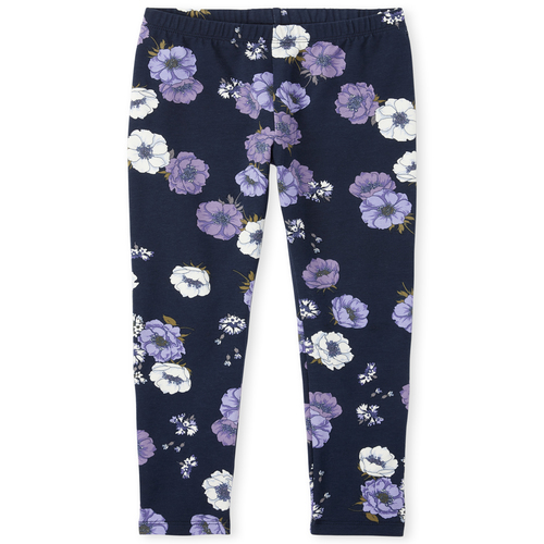

Girls Floral Blossom Leggings - Blue - The Children's Place