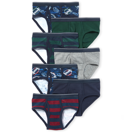 

s Boys Football Briefs 7-Pack - Blue - The Children's Place